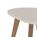 Mesa centro orgánica blanco