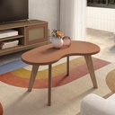 Mesa centro orgánica terracota