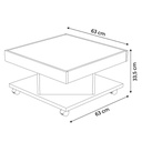 Mesa centro Sahara café-beige