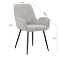 Silla comedor Palena café claro