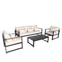 Juego living terraza Mykonos 3-1-1