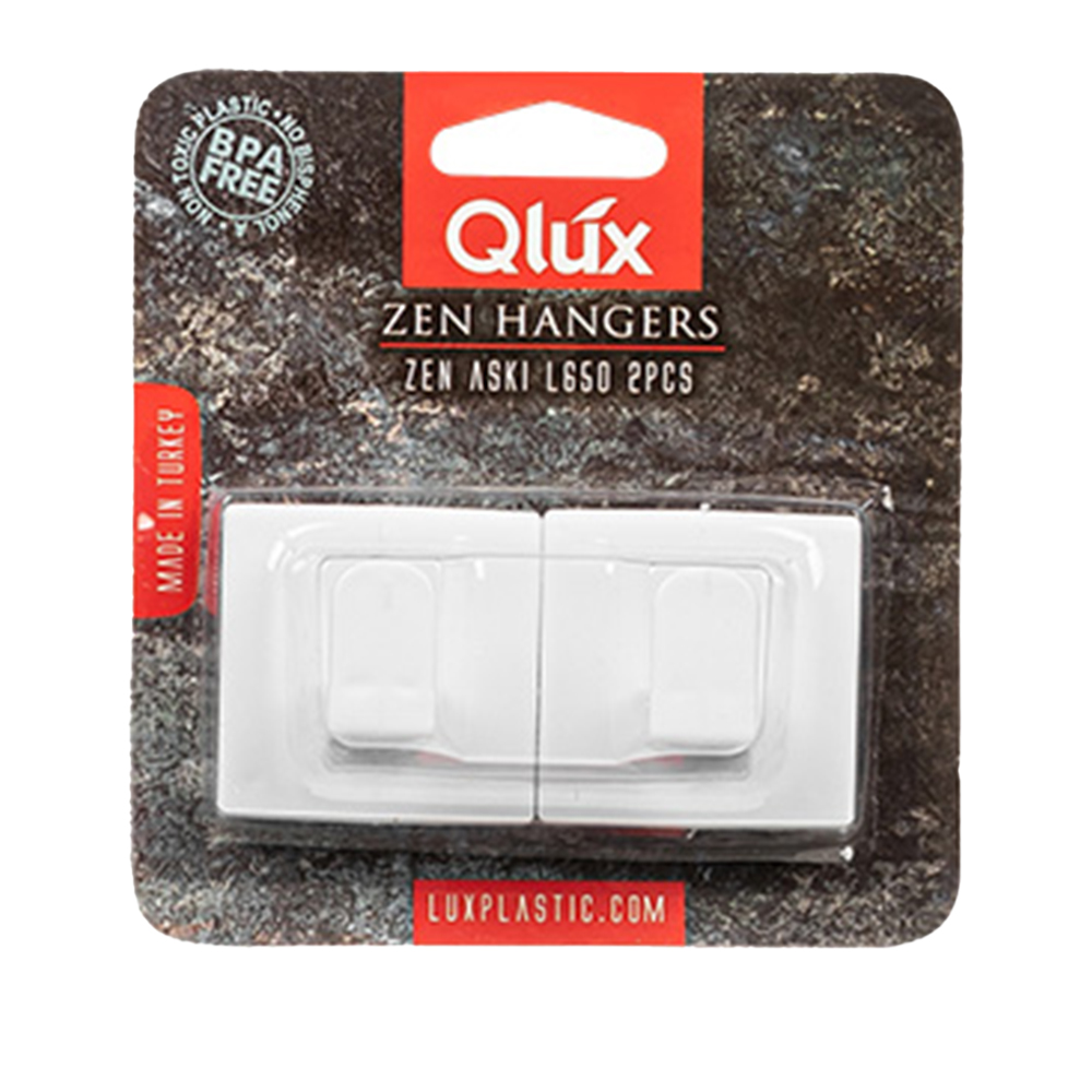 Set 2 ganchos adh. plásticos