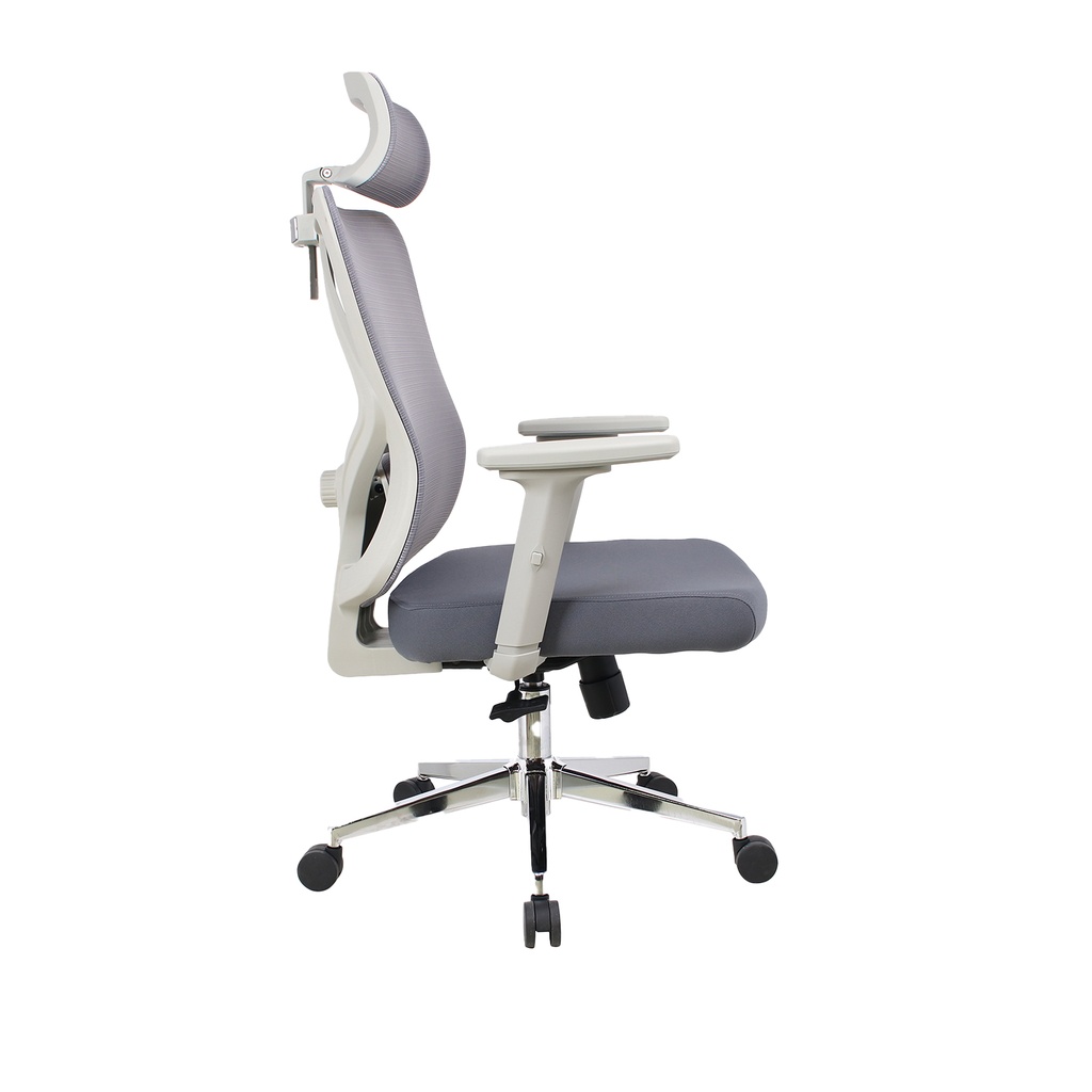 Silla oficina Acotango cromada gris