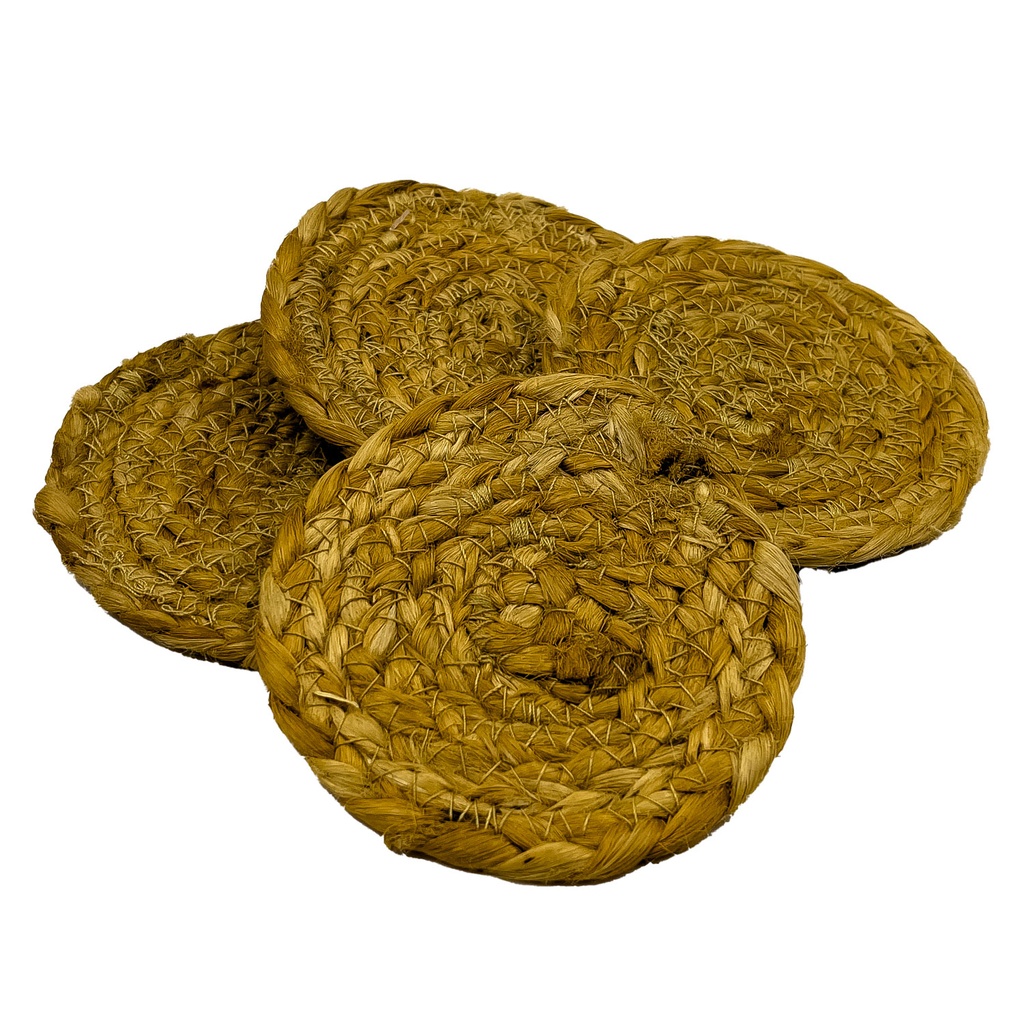 Set 4 posavasos yute 10x10cm