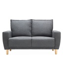 Sofá 2 cuerpos Maya gris