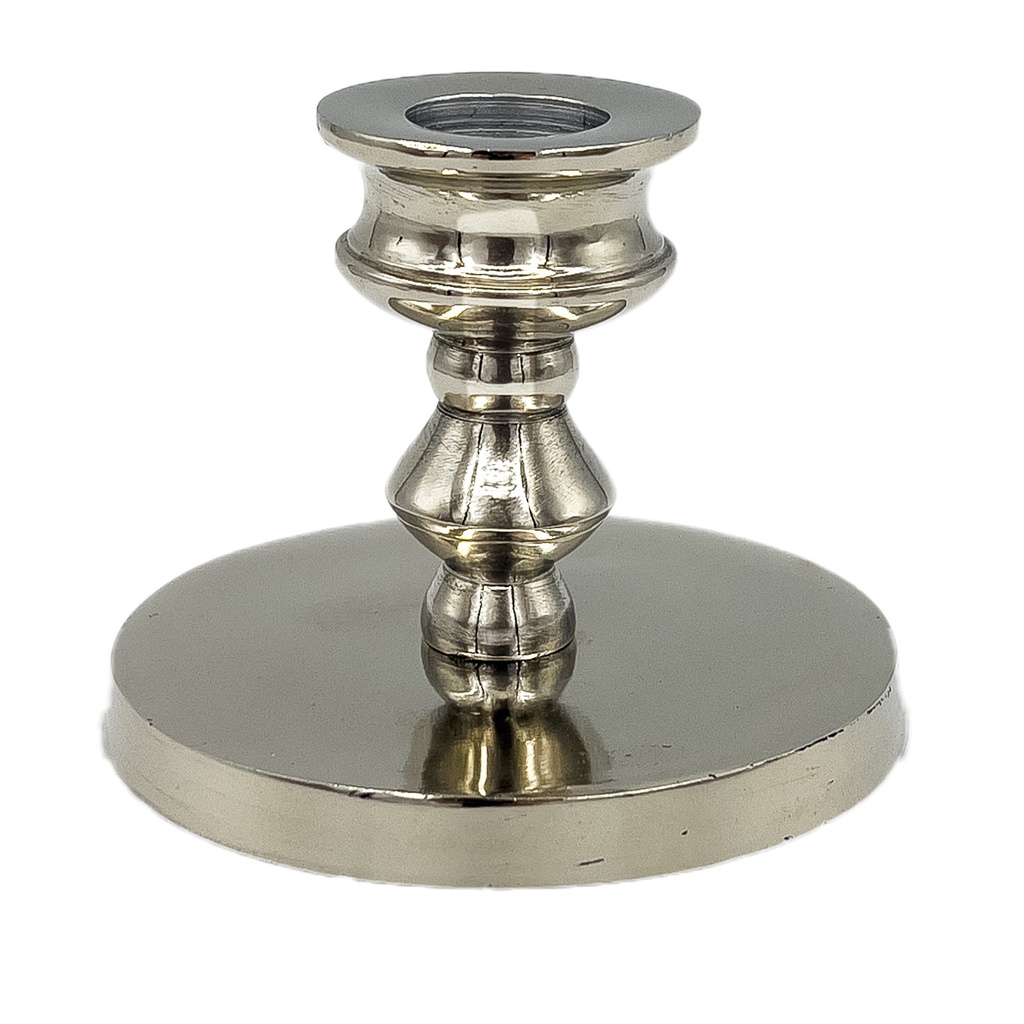 Candelabro plateado 6,5cm