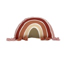 Cojín 30x50cm pompones verde arcoiris