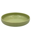 Plato hondo Comacchio verde 20cm