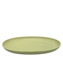 Plato ovalado Comacchio verde 30,5cm