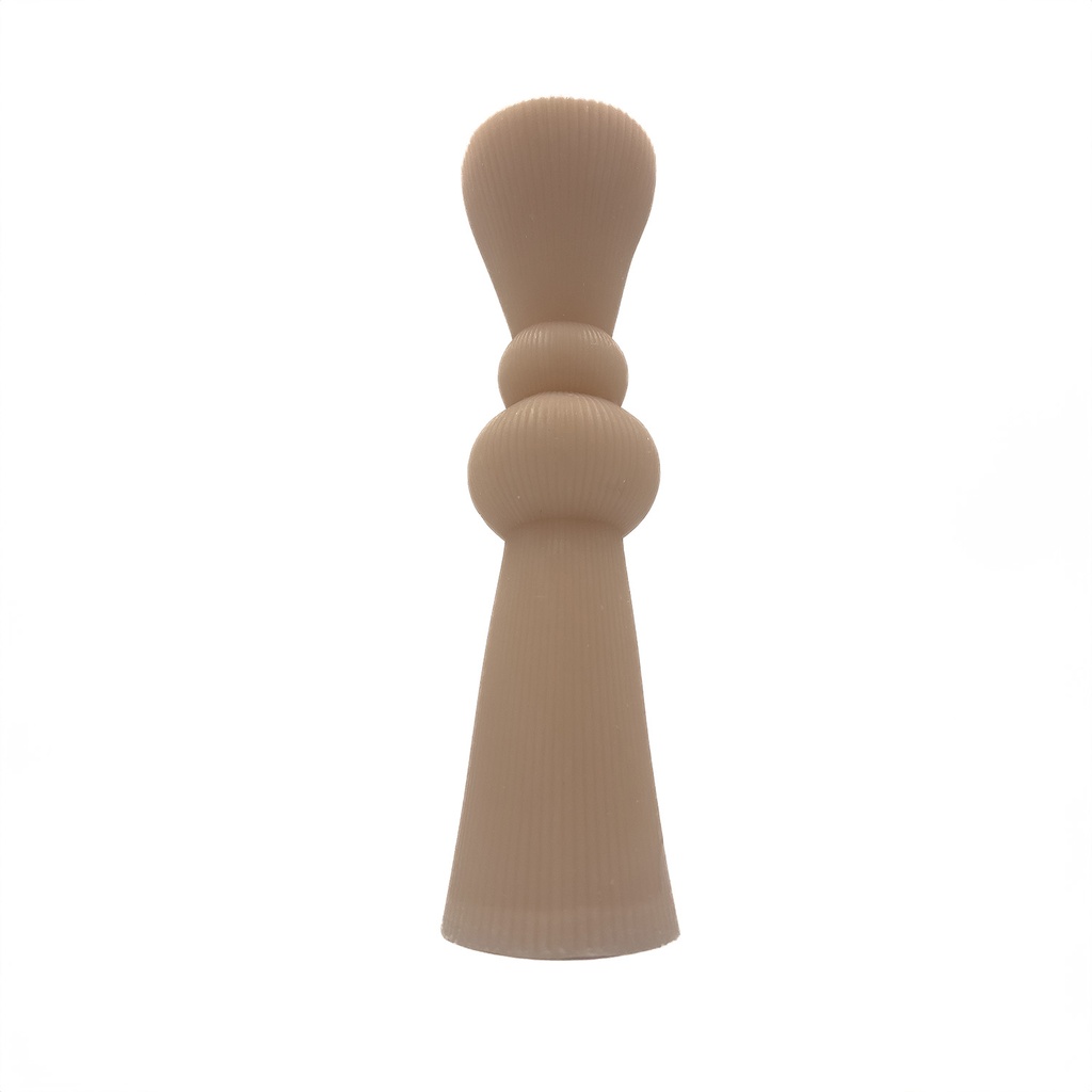 Vela acanalada 20cm beige