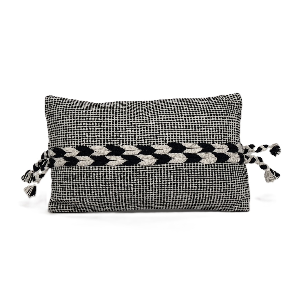 Cojín 30x50cm boho BN