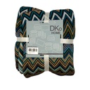 Manta 127x125cm zigzag azul