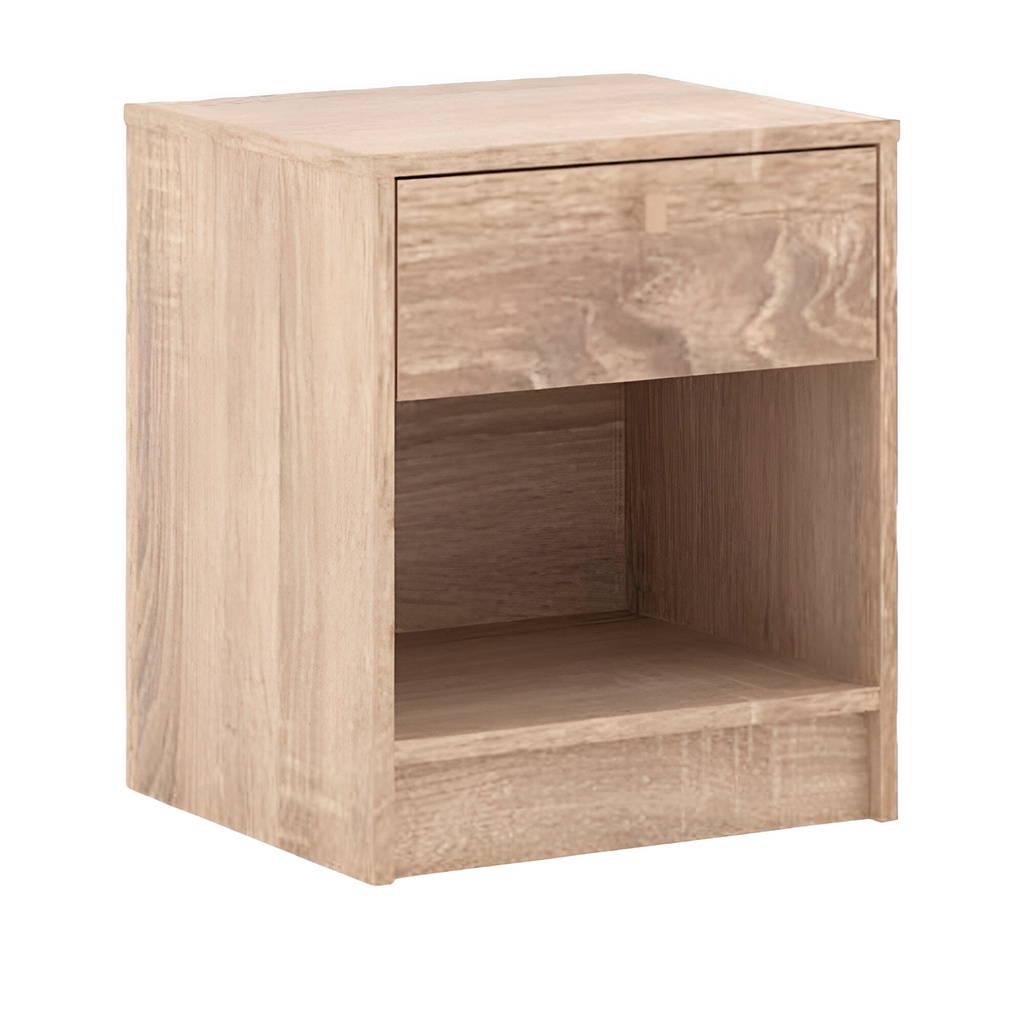 Velador 1 cajón Boegel café claro