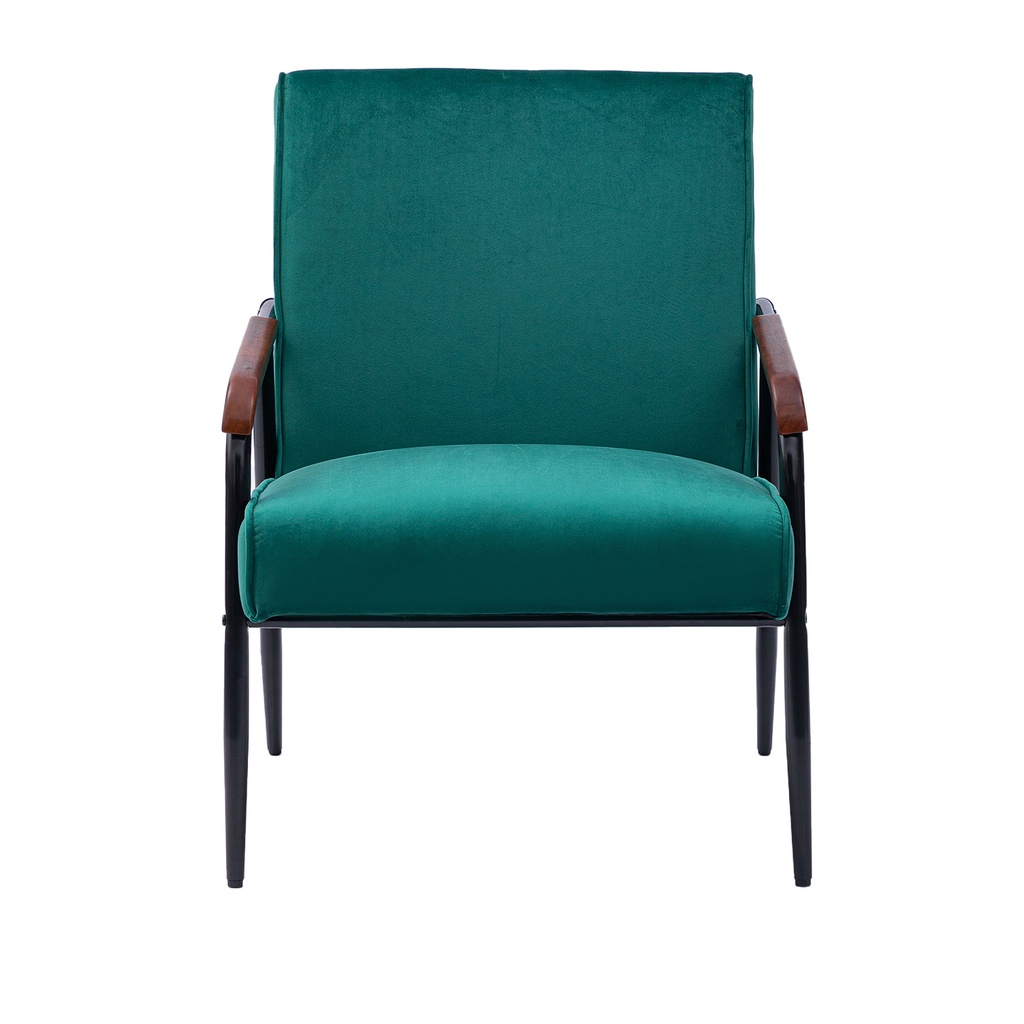 Poltrona Magnolia verde b/metal