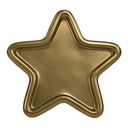 Bandeja estrella dorada 17x17x1cm