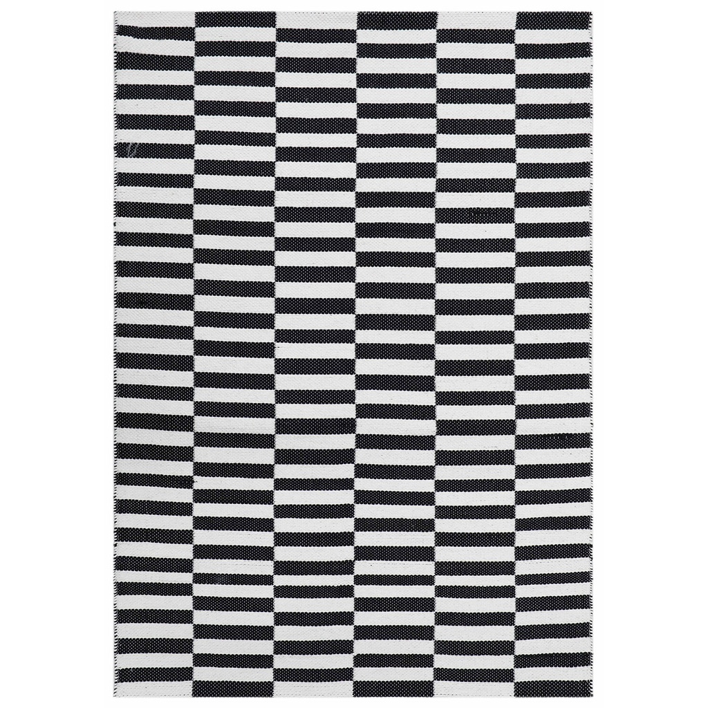 Alfombra 120x180cm Rila blanco/negro