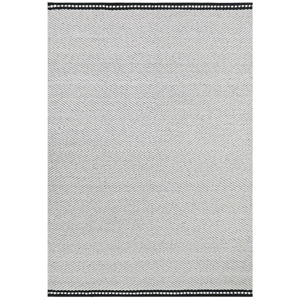 Alfombra 200x300cm Kanigo marfil/negro