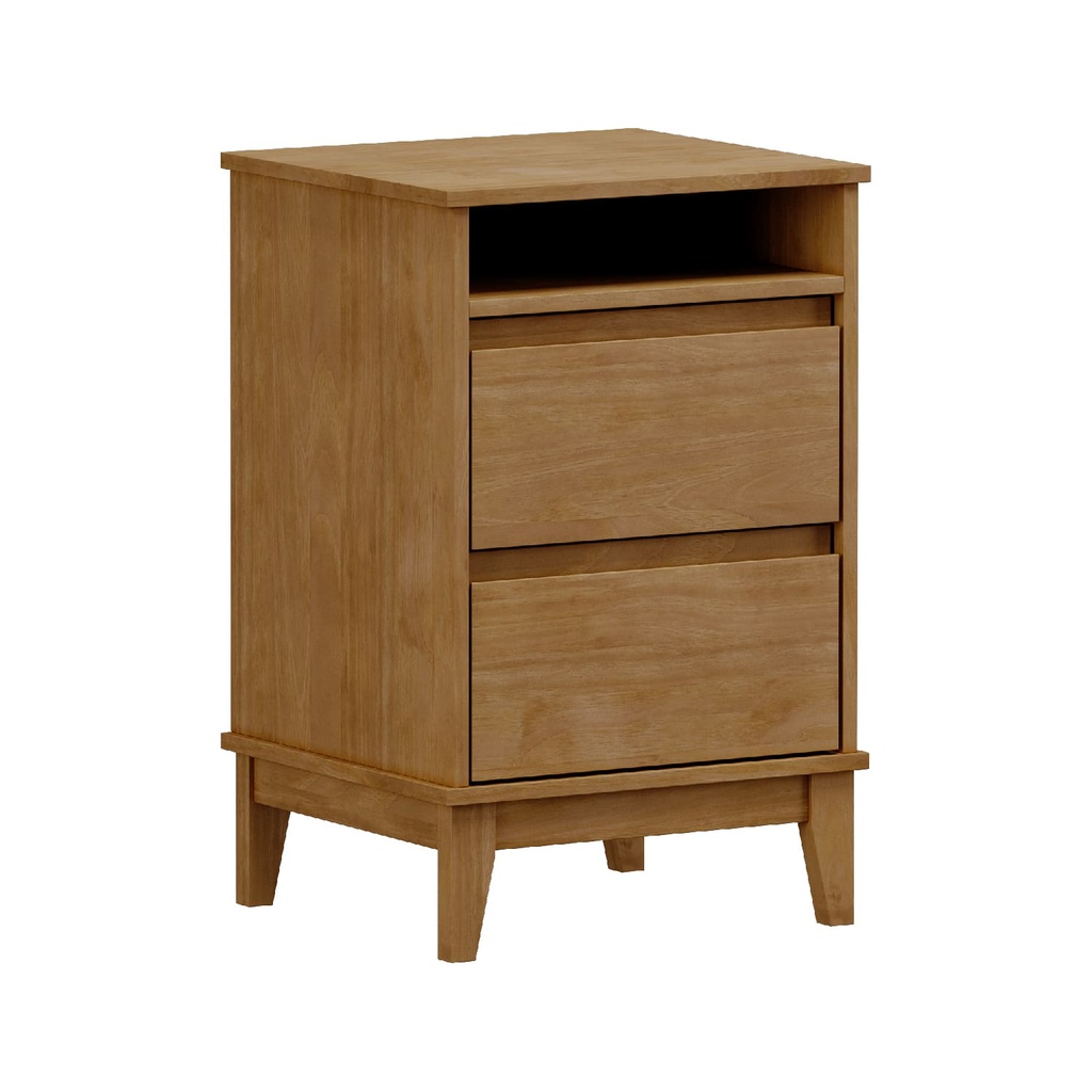 Velador 2 cajones Prata café