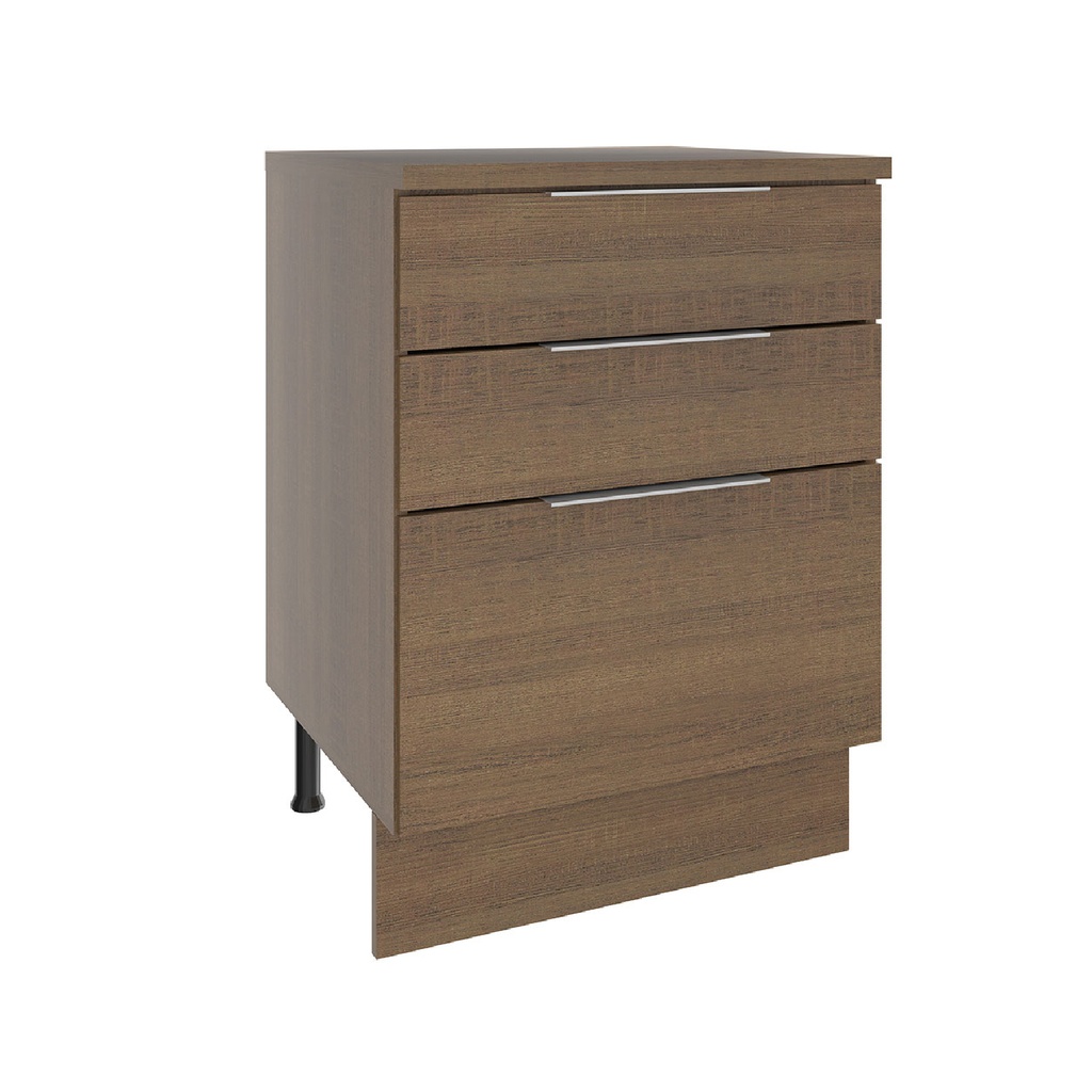 Base cocina Stella café 3 cajones 60cm