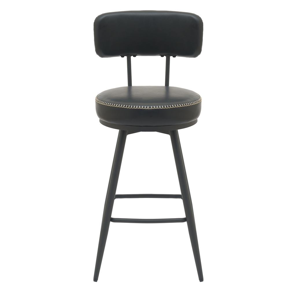 Silla bar Soma giratoria negro set de 2