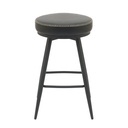 Silla bar Aria giratoria negro set 2