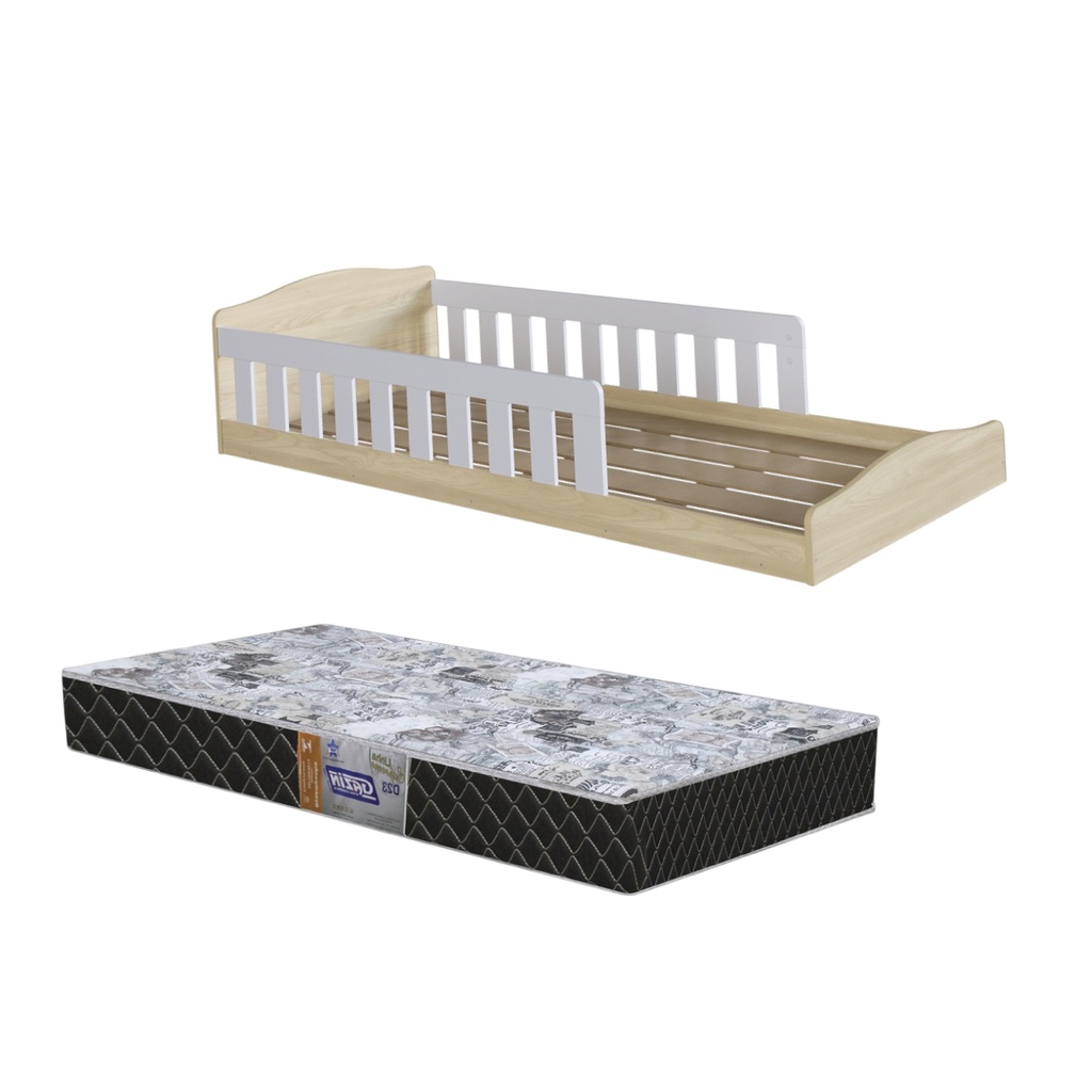 Cama Montessori c/colchón Supreme D23 1 plaza