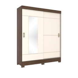 [230018984] Closet 2 puertas Said castaño beige