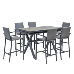 [230026309] Comedor bar terraza extensible 6 sillas Lucca - Lucca