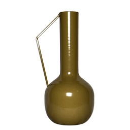 [230036668] Florero metal Lari 25cm amarillo