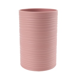 [230038845] Vaso plástico estriado rosado