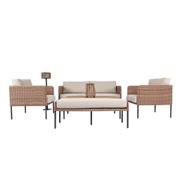 [230041374] Juego living terraza Siena 7 pzas