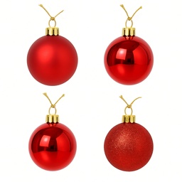 [230042119] Bola navidad 8cm 12pcs rojo